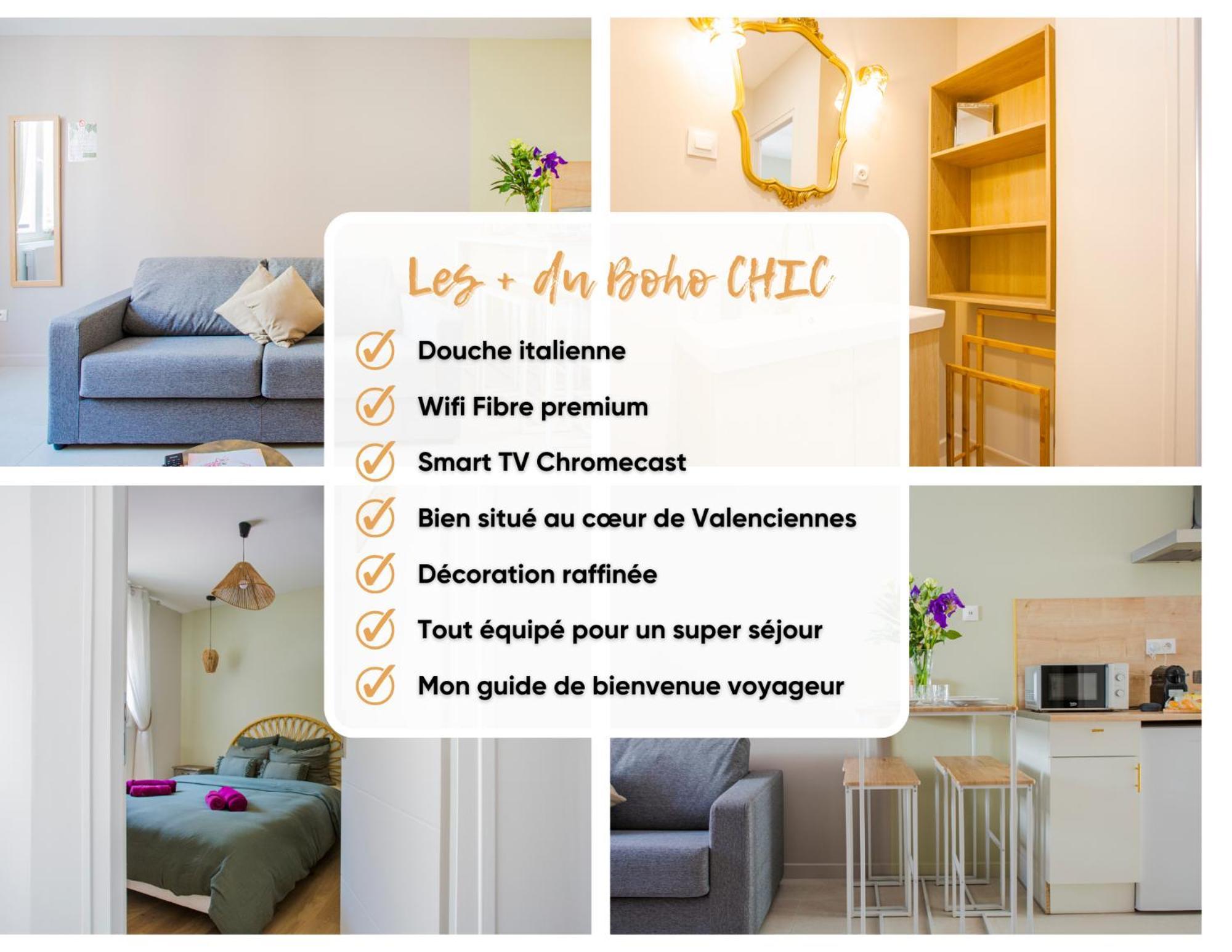 Ideal Pro & Couple - 2 Logements Theme Boho Chic Rdc & Dandy 1Er Etage - Quartier Calme - Jardin - Wifi Hd - Smart Tv - Parking Gratuit - Proche Centre & Transports - Ask Home Valenciennes Ngoại thất bức ảnh