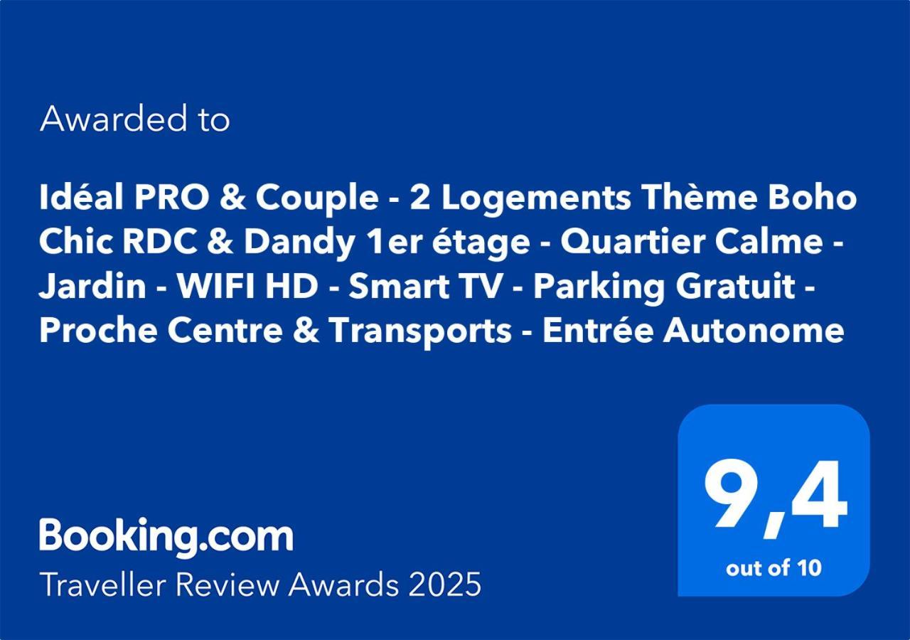Ideal Pro & Couple - 2 Logements Theme Boho Chic Rdc & Dandy 1Er Etage - Quartier Calme - Jardin - Wifi Hd - Smart Tv - Parking Gratuit - Proche Centre & Transports - Ask Home Valenciennes Ngoại thất bức ảnh